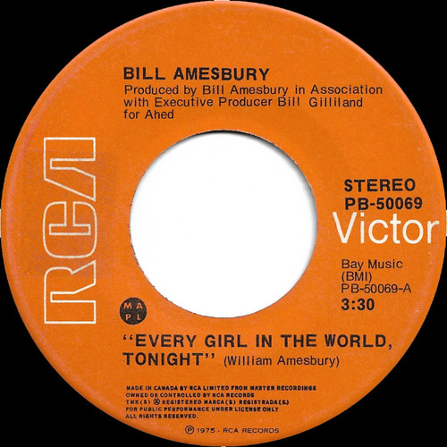 Every Girl in the World Tonight b/w Once Before You're Gone