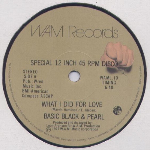 What I Did For Love