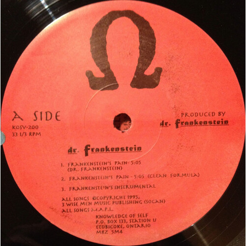 Frankenstein's Pain b/w Peace and Quiet 12"