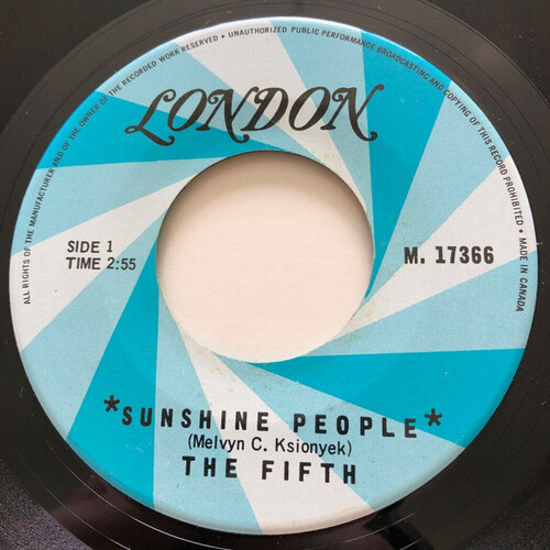 Sunshine People b/w Don't Worry About Me Baby