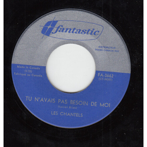 Tu N'avais Pas Besoin De Moi  b/w Je L'aime (Girl)