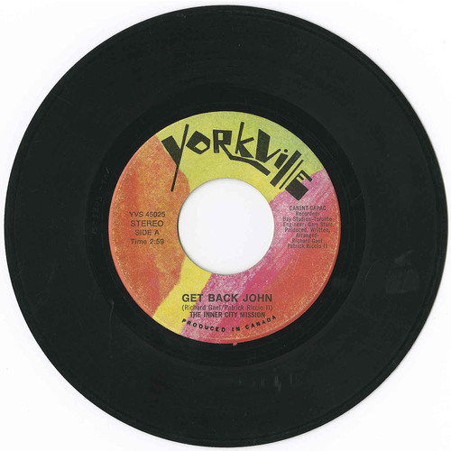 Get Back John b/w Got So Many Songs