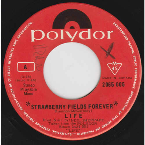 Strawberry Fields Forever b/w Come Into Me