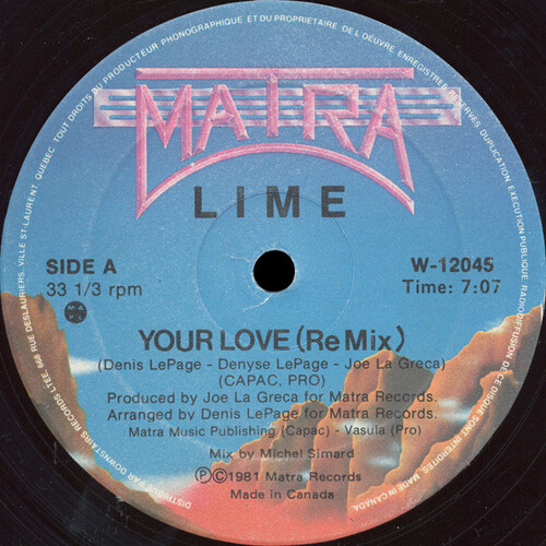 	Your Love (Re Mix) b/w Your Love (Re Mix) (Instrumental)