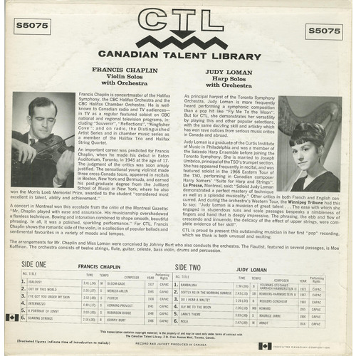 Harmonics for Harp (split with Francis Chaplin)