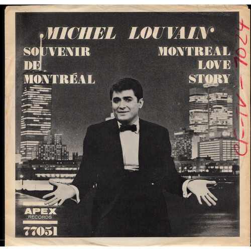 Montreal Love Story b/w Souvenir de Montreal (picture sleeve)