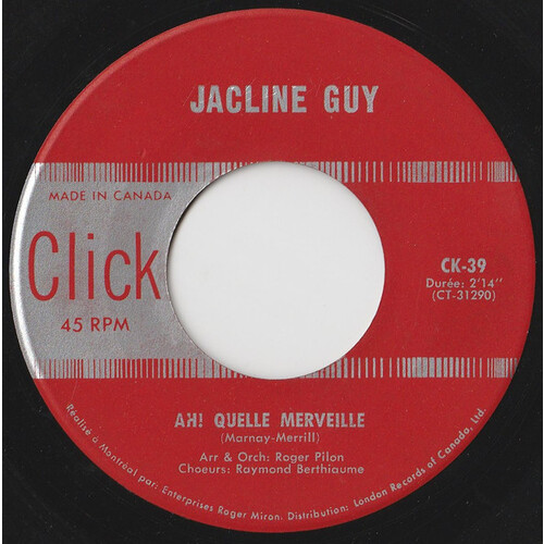 Ah! quelle merveille b/w Entre tes bras, Je m'abandonne