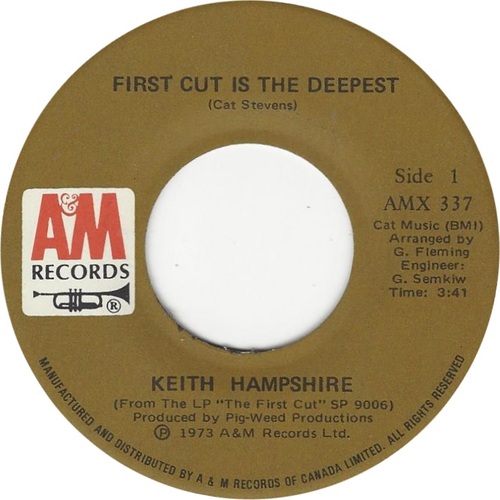 First Cut is the Deepest b/w You Can't Hear the Song I Sing