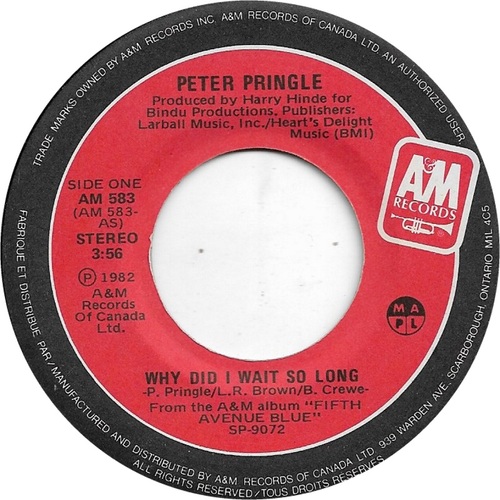 Why Did I Wait So Long b/w Angeline