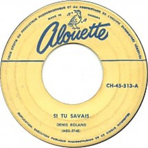 Si Tu Savais b/w Cherie Reviens