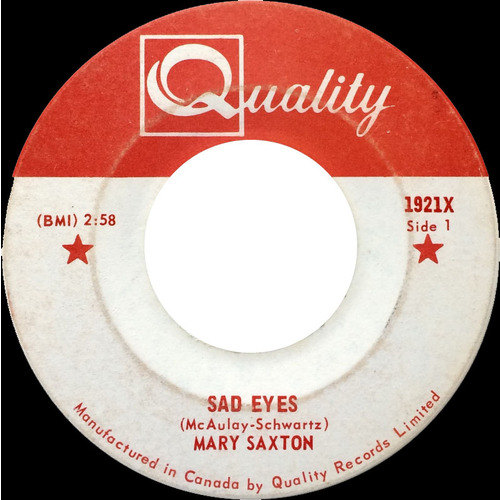 Sad Eyes b/w Take My Heart