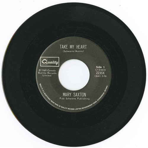 Take My Heart b/w Sad Eyes (re-issue)