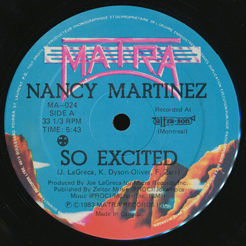 So Excited b/w So Excited (Instrumental)/So Excited (Radio Version)