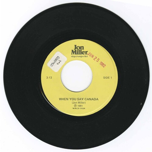 When You Say Canada b/w Sir Isaac