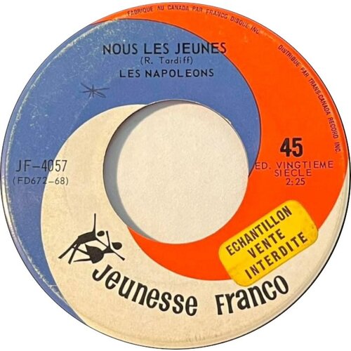 Nous Les Jeunes b/w Mon Amour Est Plus Fort Que Tout