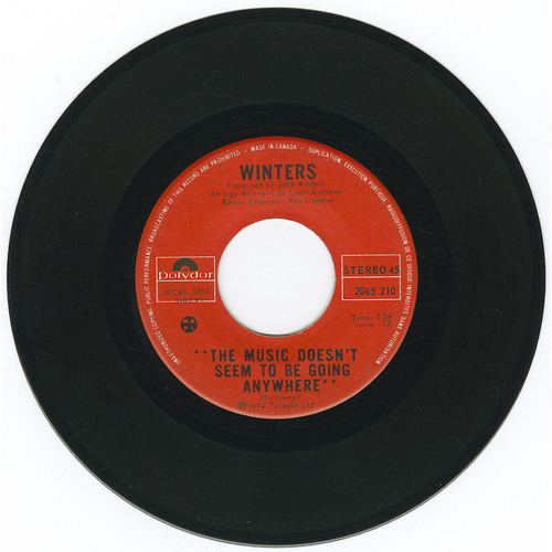 The Music Doesn't Seem to be Going Anywhere b/w Dance (Till the Mornin' Comes)