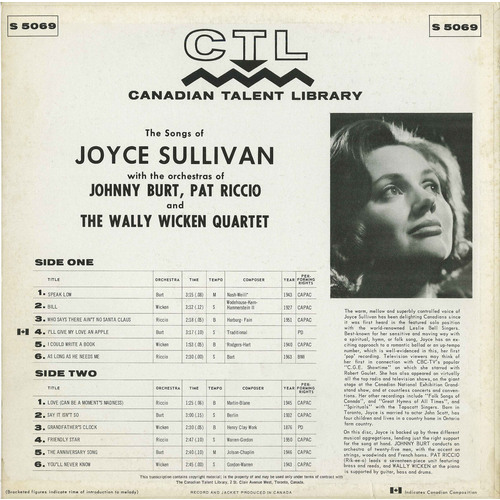 The Songs of Joyce Sullivan