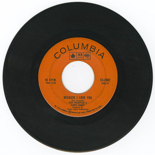 Because I Love You b/w You're Nobody Till Somebody Loves You (with Ginni Grant)