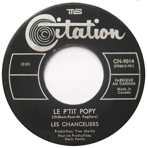 Le P'tit Popy b/w La Génération D'aujourd'hui