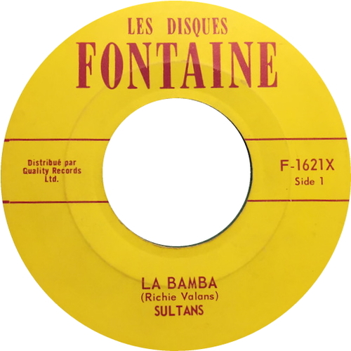  La Bamba b/w Oh, Lady (listed as 'Sultans')
