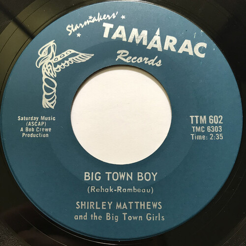Big Town Boy b/w (You Can) Count On That