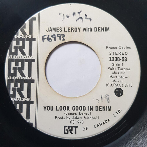 You Look Good In Denim b/w Lady of the Night (promo copy)