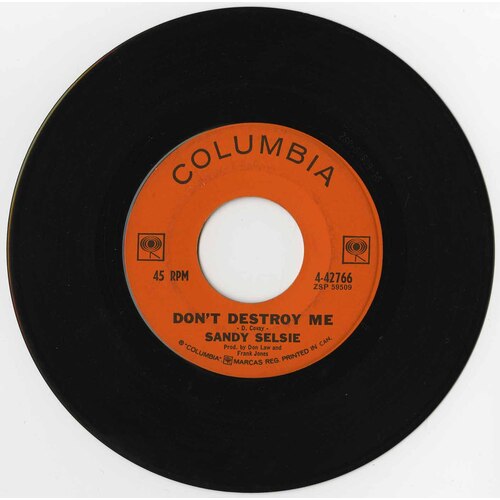 Don't Destroy Me b/w Come On In