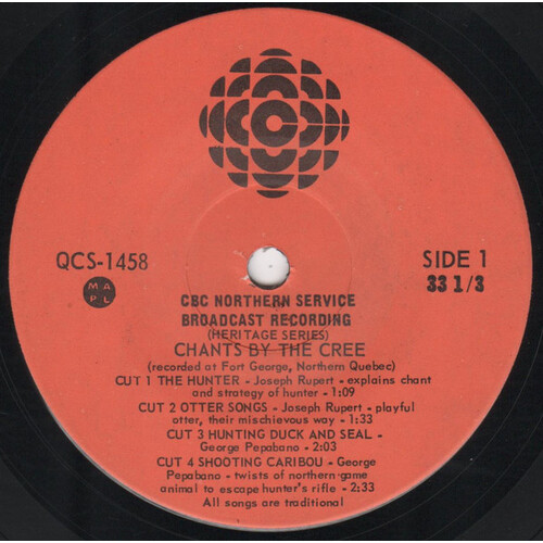 Chants By The Cree