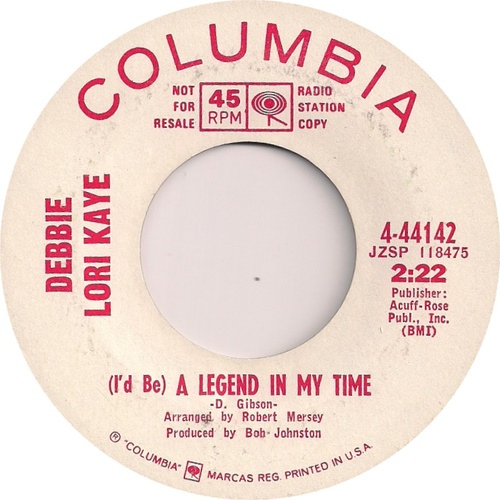 (I'd Be) A Legend In My Time b/w Sweet Georgia Brown