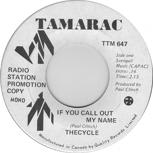 If You Call Out My Name (Mono) b/w If You Call Out My Name (Stereo) (promo)