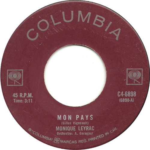 Mon Pays b/w L'Hiver