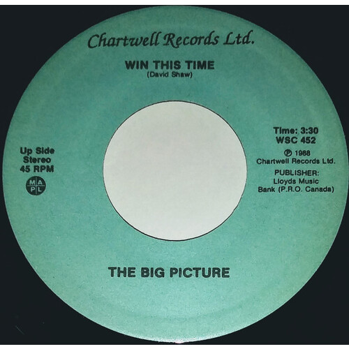 The Big Picture - Win This Time b/w Dream On The Horizon