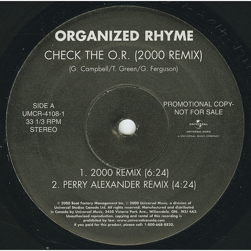 Check The O.R. (2000 Remix)