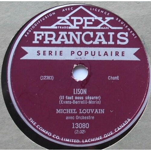 Lison b/w Je t'ai donne tout mon amour