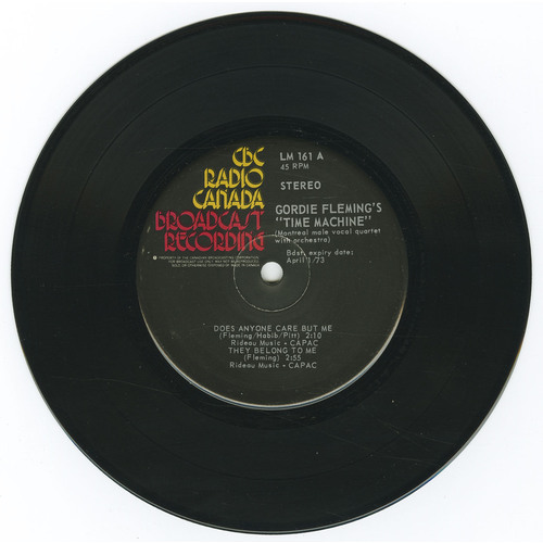 Gordie Fleming's "Time Machine" (Montreal Male Vocal Quartet With Orchestra)