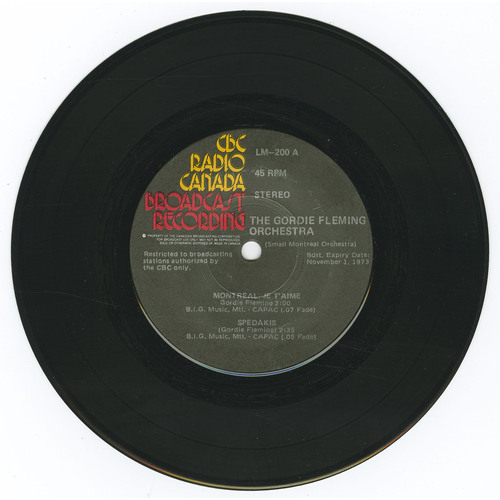 The Gordie Fleming Orchestra (Small Montreal Orchestra)