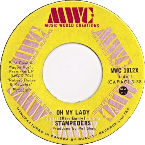 Oh My Lady b/w No Destination