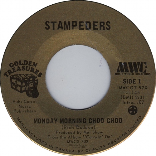 Monday Morning Choo Choo b/w Then Came The White Man