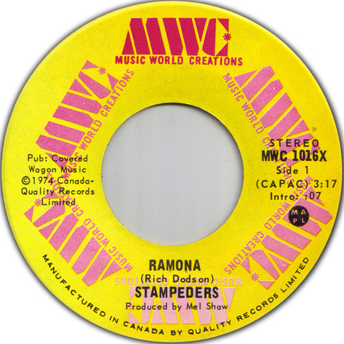Ramona b/w Running Out Of Time