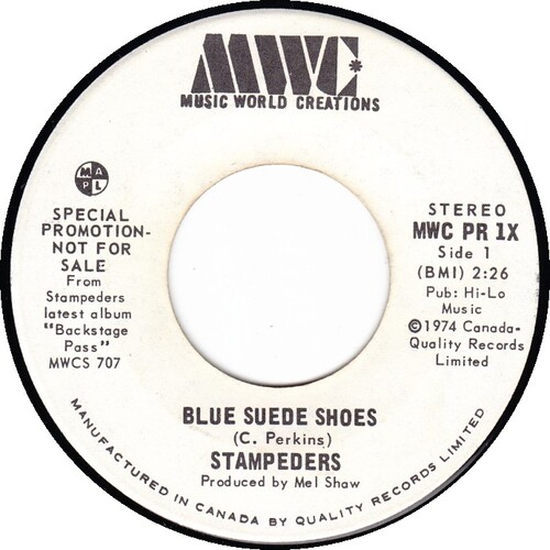 Blue Suede Shoes b/w Devil You (promo only)