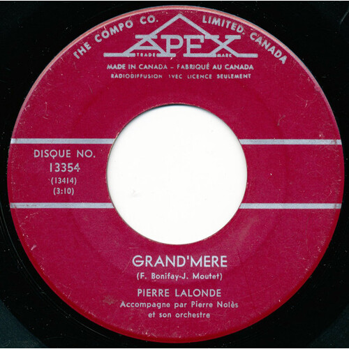 Grand'Mere b/w Ce Coin De Terre (This Land Is Your Land)