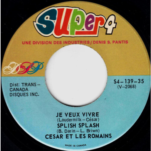 Je Veux Vivre / Splish Splash / Toi Et Moi / Je Sais