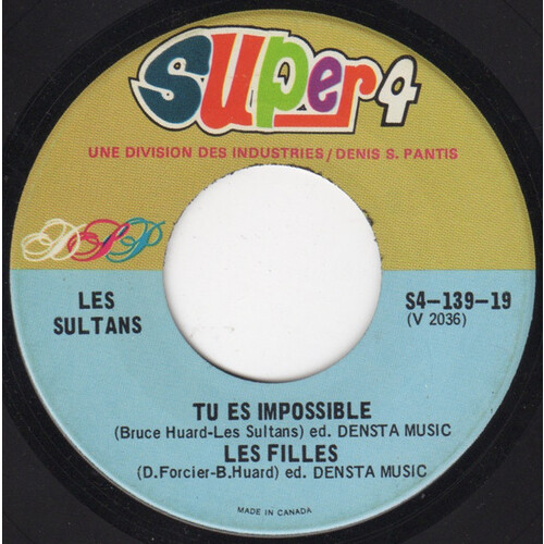 	Tu Es Impossible (I Can Only Give You Everything) / Les Filles b/w L'amour S'en Va / Le Père Jean