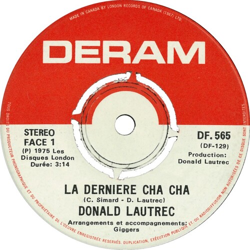 La Dernière Cha Cha b/w La Guerre