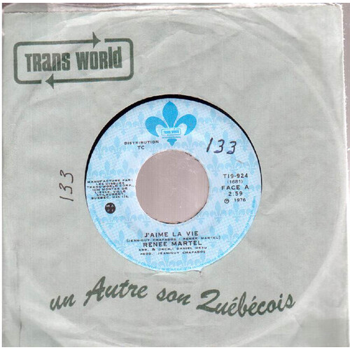 	J'Aime La Vie b/w J'Aime La Vie Version Instrumentale