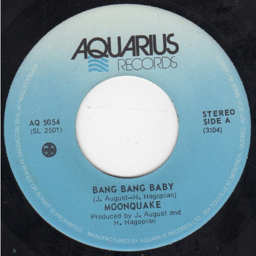 	Bang Bang Baby b/w Main Man