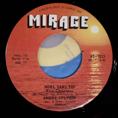 	Noel Sans Toi (Blue Christmas) b/w Noel Sans Toi (Version Instrumentale)