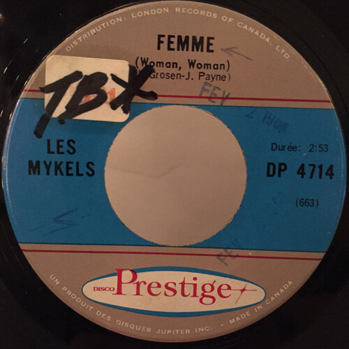 Femme (Woman, Woman) b/w Ville Infernale (Stranded In The Middle Of Noplace)