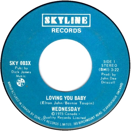 Loving You Baby b/w Don't Let Me Wait Too Long (SKY 003X)