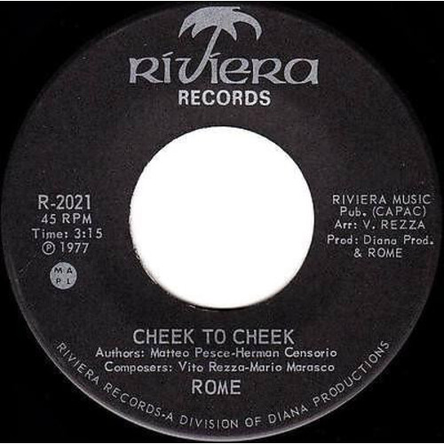 Cheek to Cheek b/w Sweet Lady